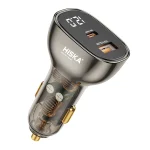 شارژر فندکی فست 95 وات هیسکا مدل HCC-326، دارای خروجی USB Type-C، امکان شارژ کردن سریع‌تر موبایل و تبلت با شدت‌ جریان 2.0 آمپر و بالاتر، دارای فناوری Quick Charge 3.0