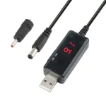 کابل تبدیل USB به DC مبدل 5 ولت به 9 و 12 ولت