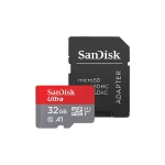 کارت حافظه microSDHC سن دیسک مدل Ultra کلاس 10 استاندارد UHS-I ظرفیت 32 گیگابایت به همراه آداپتور sd