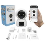 دوربین مداربسته سیم‌کارتی 4G مدل PF02T3-SA | دو لنزه 4MP