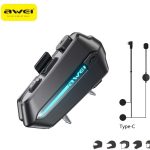 هندزفری بلوتوث مخصوص کلاه کاسکت مدل AWEI VS-1