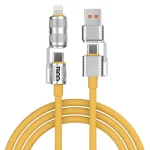 کابل تبدیل USB/USB-C به لایتنینگ/USB-C تسکو مدل GCA 240W طول 1.2 متر