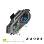 هدست بلوتوث کلاه کاسکت آوی مدل AWEI VS-6 با اینترکام ۵۰۰ متری و استاندارد ضدآب IPX6